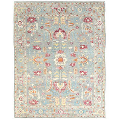 One-of-a-Kind Muted Blue Transitional 8X10 Oriental Area Rug | Wayfair North America