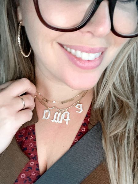 GIFT IDEA!!! Love these custom necklaces I had made with our initials, and also the tinier name plate necklace with the kids names! Both from the sis kiss, a new jewelry brand that specializes in custom orders - I am so impressed!!!! Use my code ASHLEY15 for 15% off! 

#LTKsalealert #LTKGiftGuide #LTKfamily