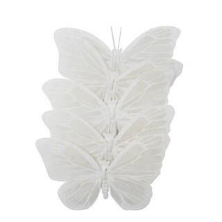 8.6" White Feather Butterfly by Ashland® | Michaels Stores