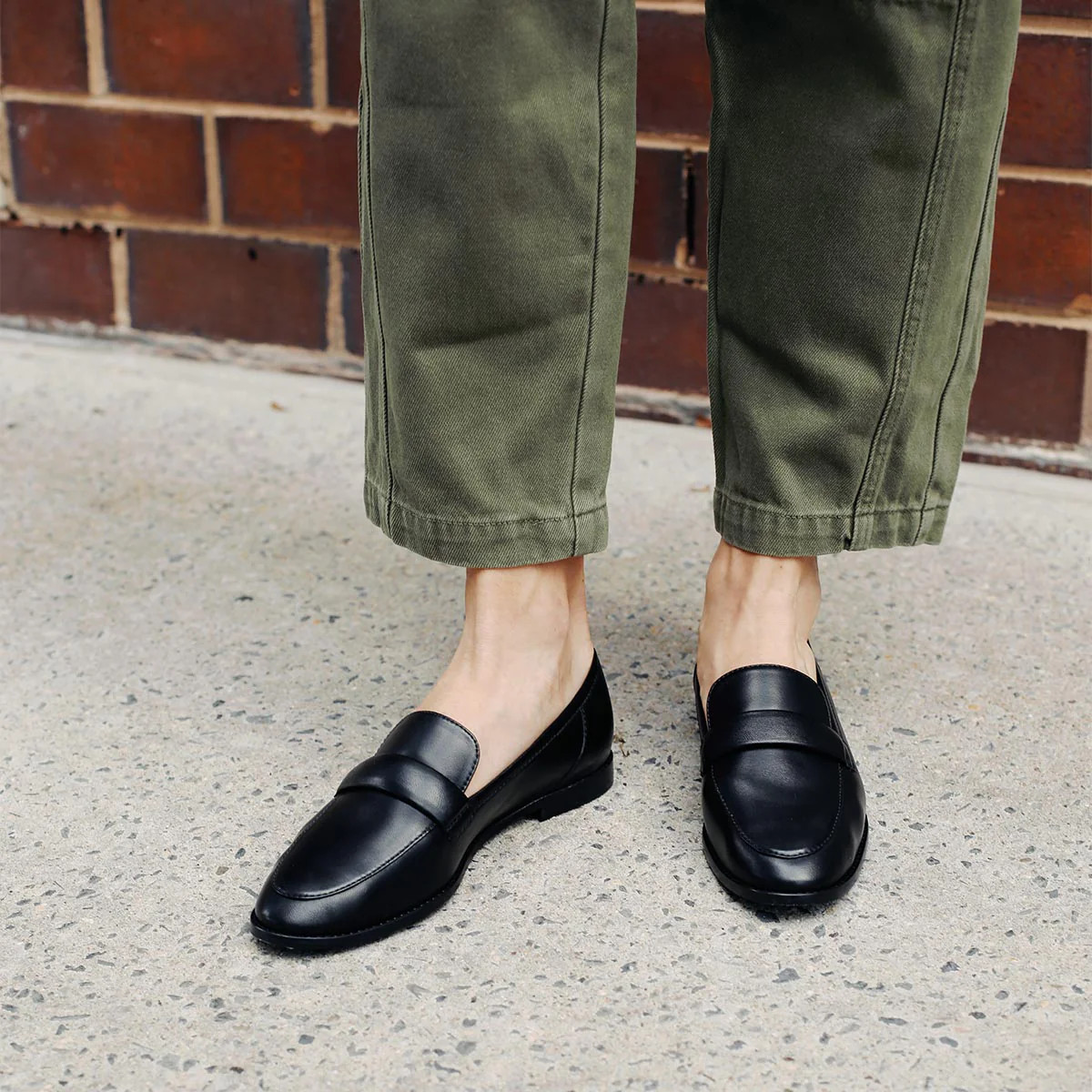 The Andie Loafer - Black Nappa | Margaux