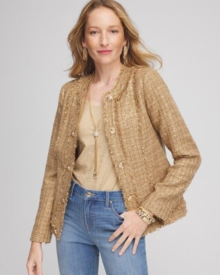 Gold Tweed Jacket | Chico's