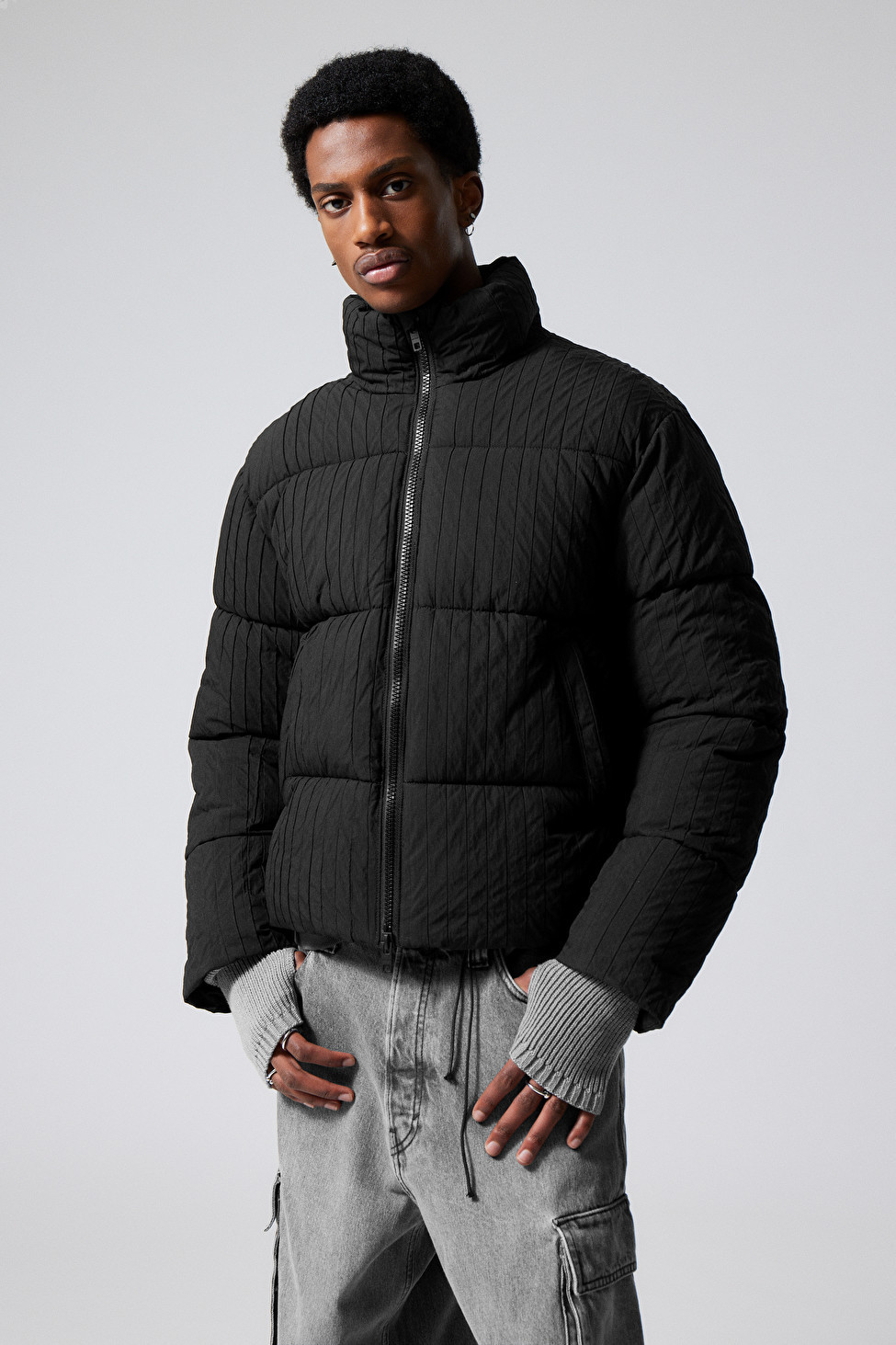 Ben Rib Puffer Jacket | Weekday