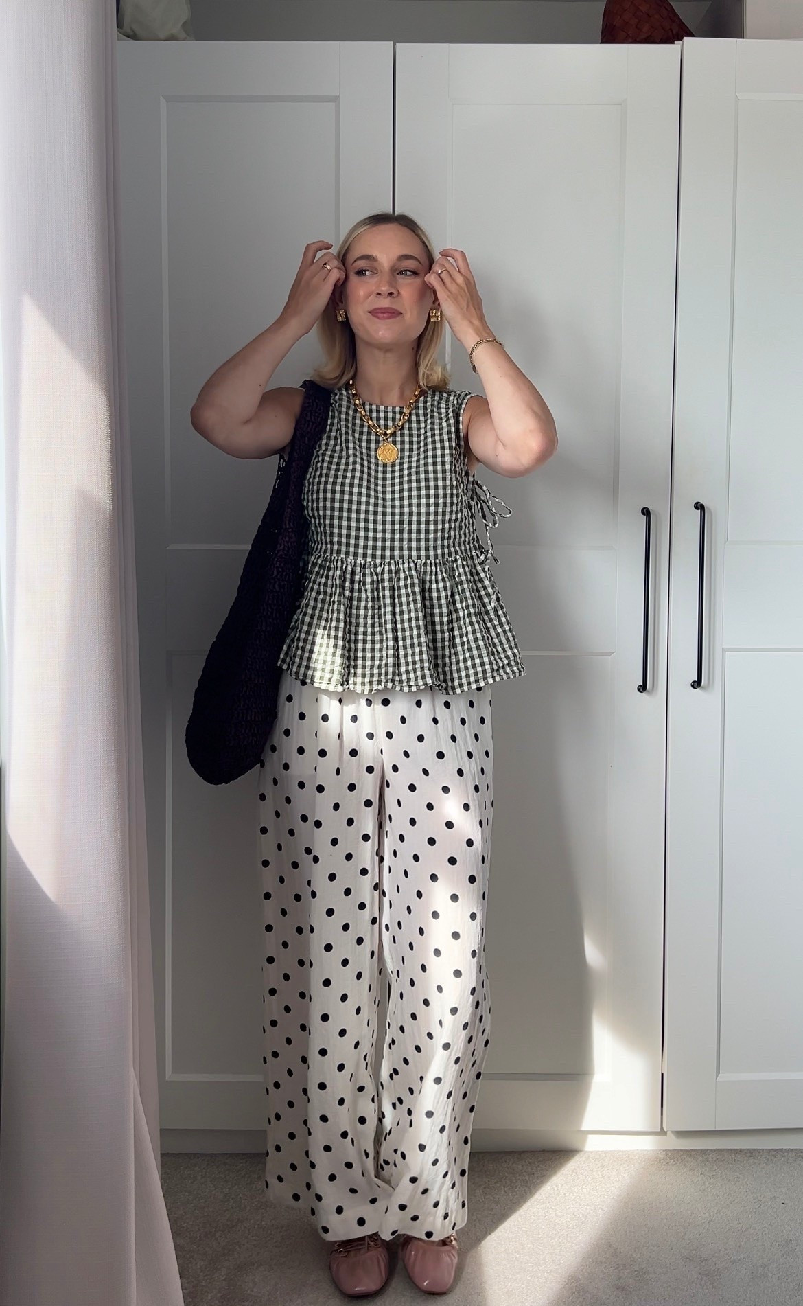 Gingham & polka dot outfit 💚

#LTKFashionMonth #LTKuk #LTKstyletip