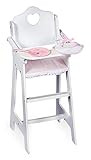 Badger Basket Toy Doll High Chair with Accessories and Personalization Kit for 18 inch Dolls - Wh... | Amazon (US)