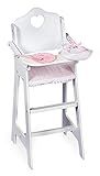 Badger Basket Toy Doll High Chair with Accessories and Personalization Kit for 18 inch Dolls - Wh... | Amazon (US)