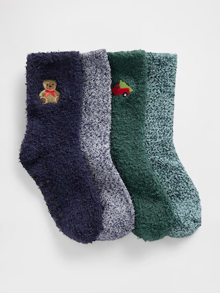Baby & Toddler Cozy Socks (4-Pack) | Gap (US)