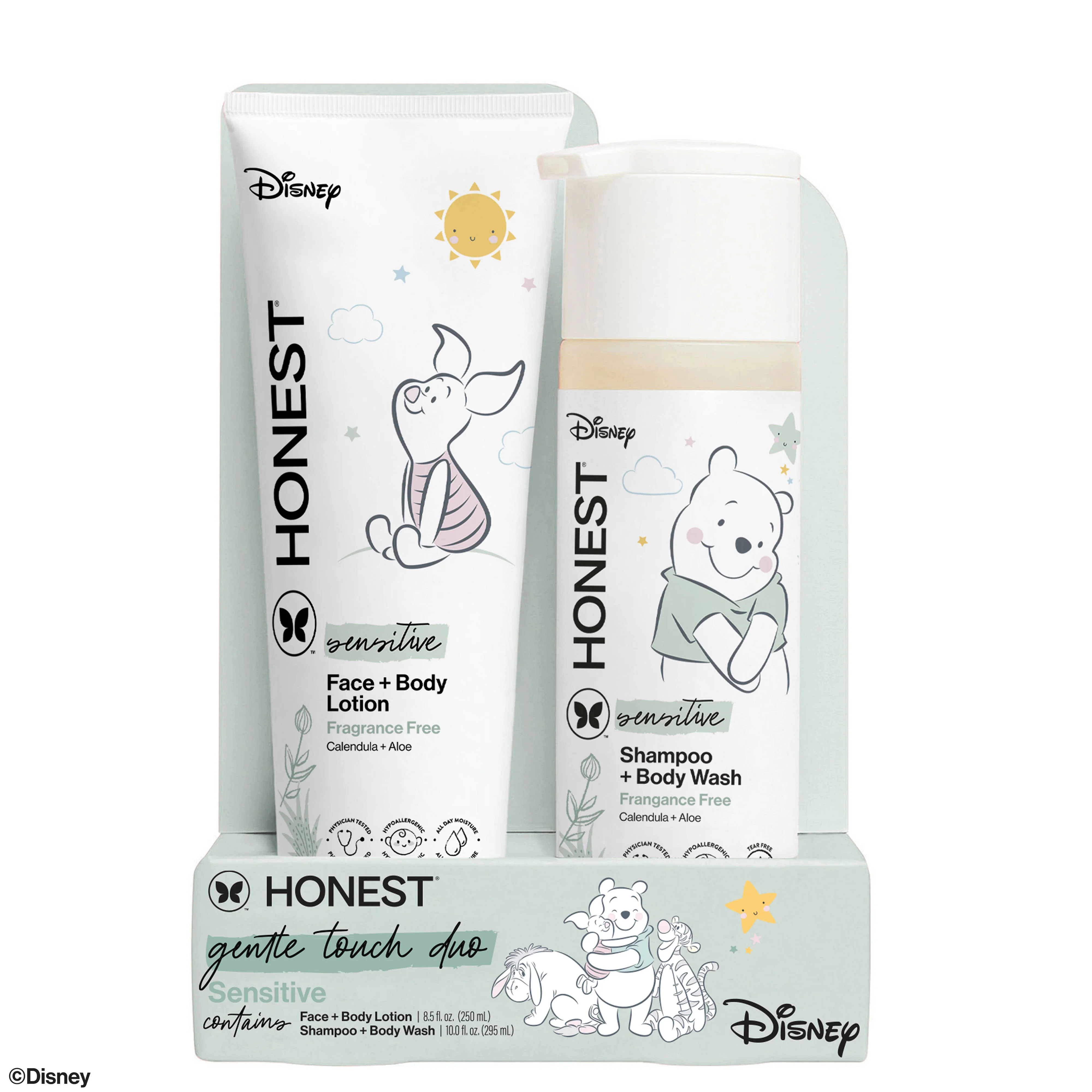 The Honest Company Shampoo and Lotion Disney Gift Set Fragrance Free Sensitive 18.5 fl oz | Walmart (US)