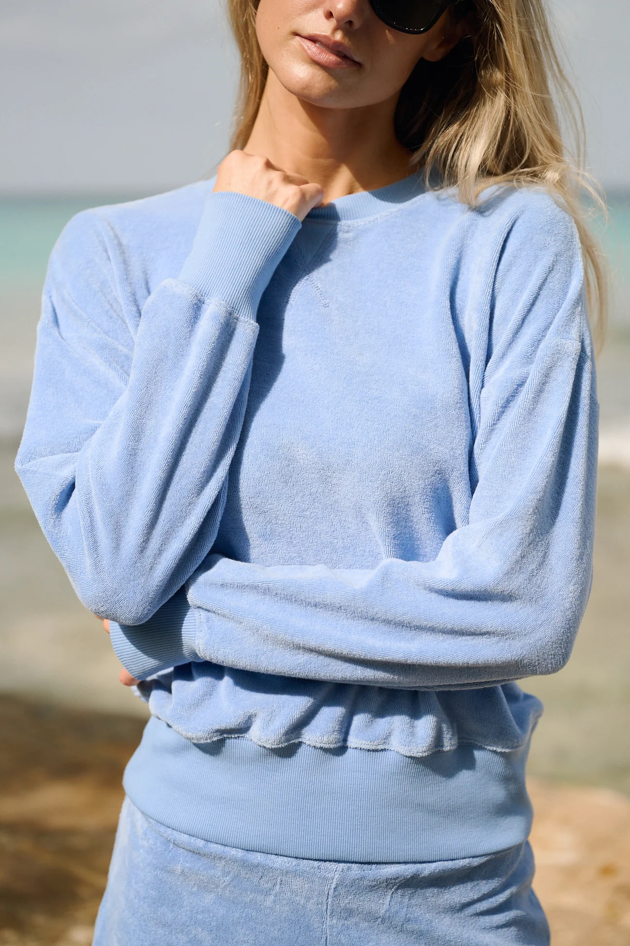Somerset Sweatshirt - Wedgewood | Julia Amory