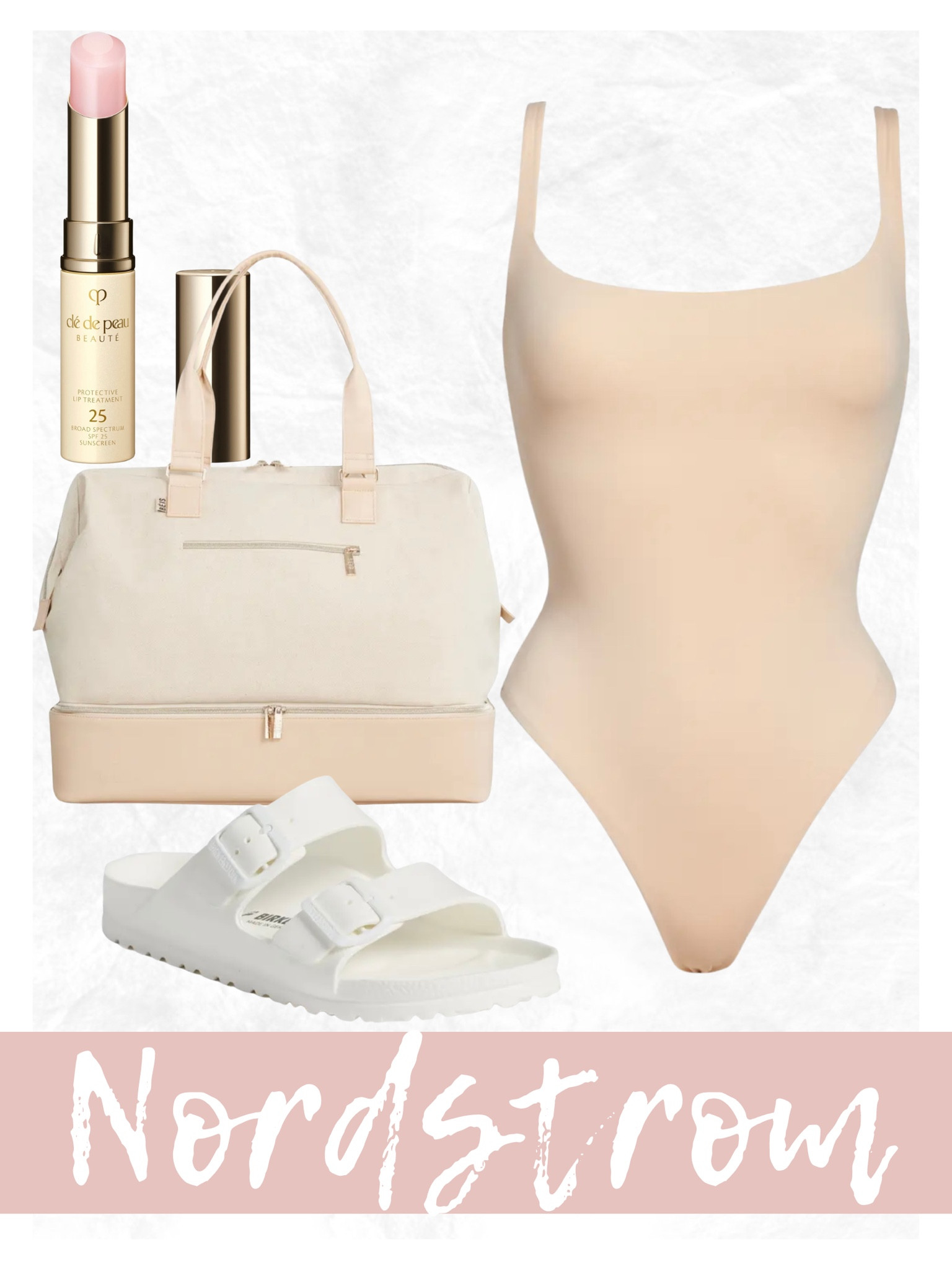Nordstrom beauty, bodysuit, skims, Birkenstock, buckle slides, travel bag, weekender bag

#LTKstyletip #LTKtravel #LTKitbag