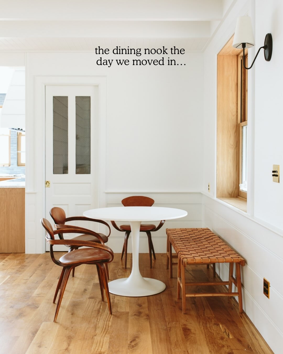 Swipe to see the after ➡️

I love this little dining nook - it’s changed a bit over the years but this first iteration of it was so charming 😌

Photos by @kaitlinmgreen_photo
