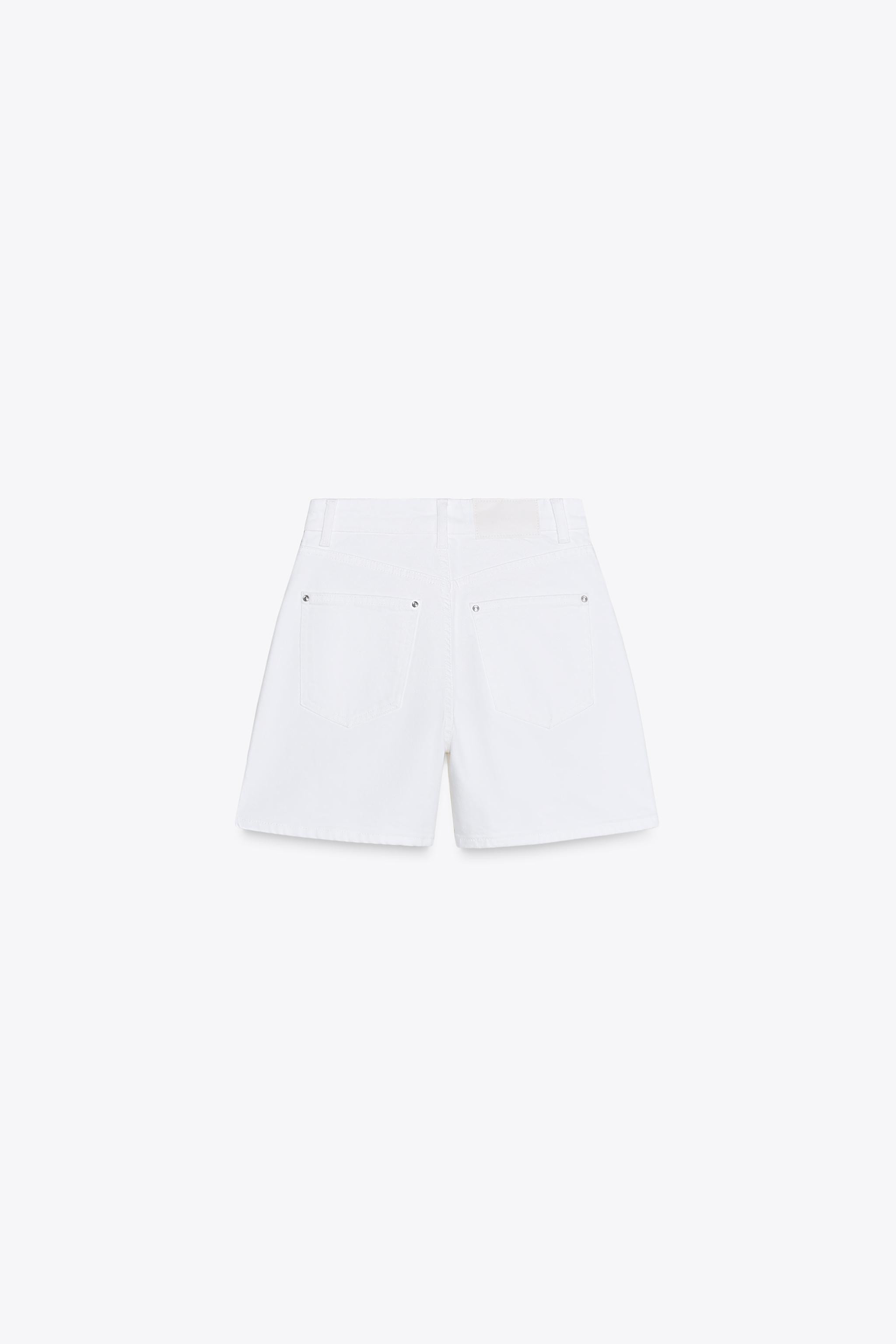 Z1975 MOM-FIT HIGH-WAIST SHORTS | Zara UK