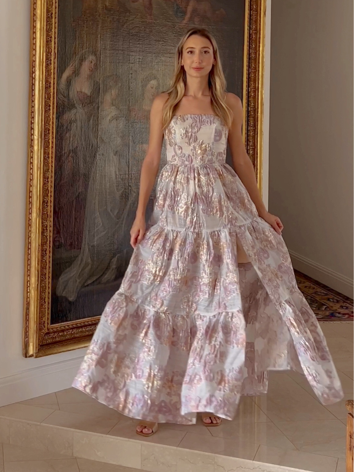 chinese dress ladies Solene Ruffle Maxi Dress