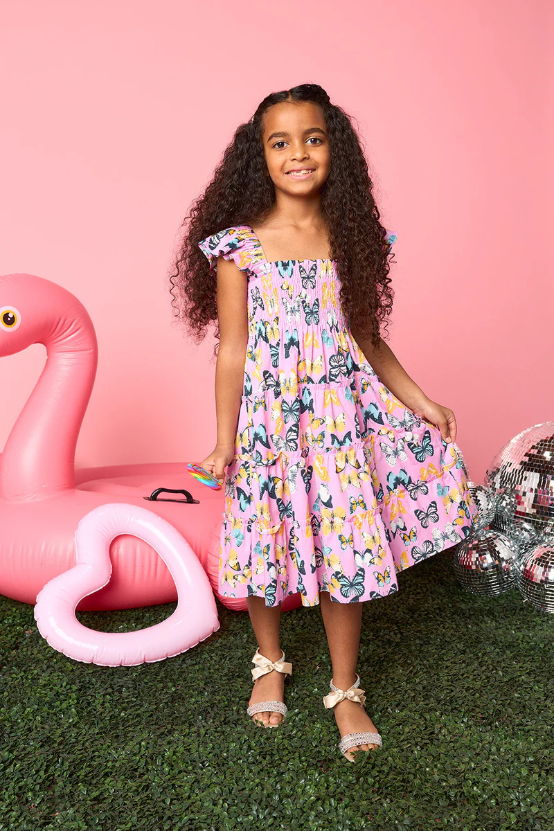 Nori Girl's Dress - Feelin' Butterflies | BuddyLove