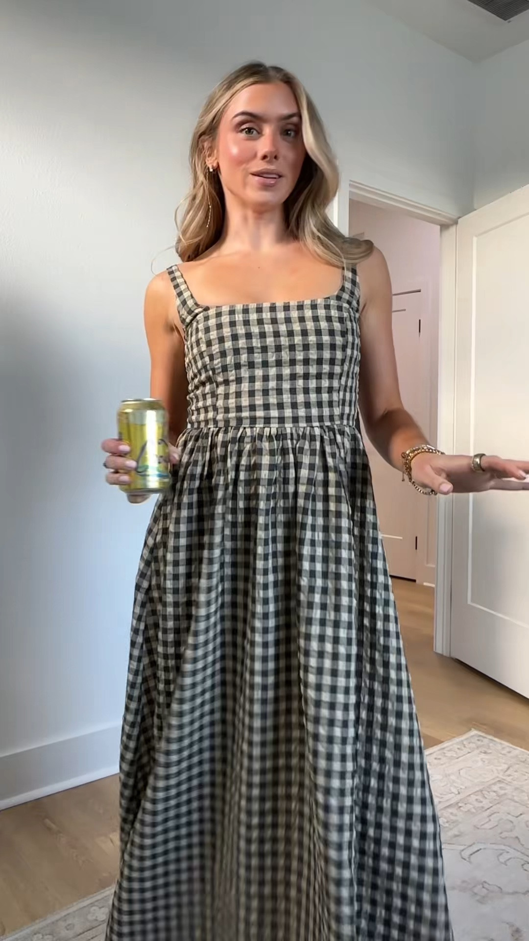 @princesspolly-us size 2 Cartmel Check Maxi Dress Black / Cream

#LTKSeasonal #LTKgrwm #LTKootd