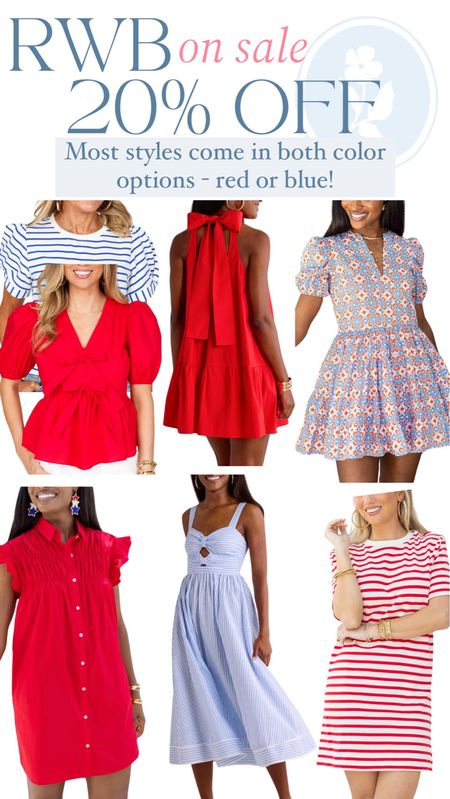 20% off with code JUNE20

Love all of these cute red, white, and blue styles! Perfect for the 4th of July and all summer long. Everything between $47-76👏

Mini dress, bow top, summer dress, cut out dress, blue and white, stripes, Americana, classic, preppy, affordable style, Avara 

#LTKFindsUnder50 #LTKFindsUnder100 #LTKSaleAlert