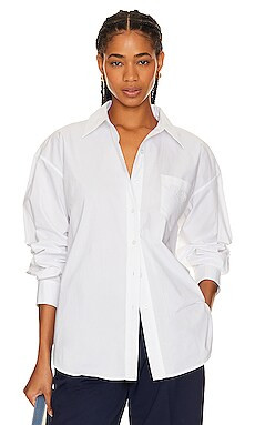 Beverly Hills x REVOLVE Oversized Shirt in White from Revolve.com | Revolve Clothing (Global)
