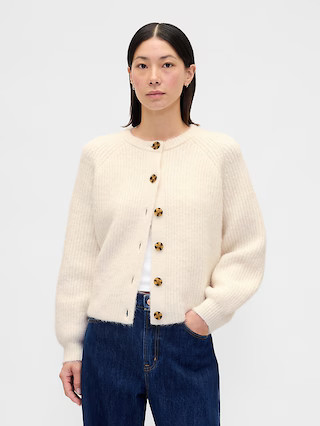 Fuzzy Shaker Stitch Cardigan | Gap (CA)
