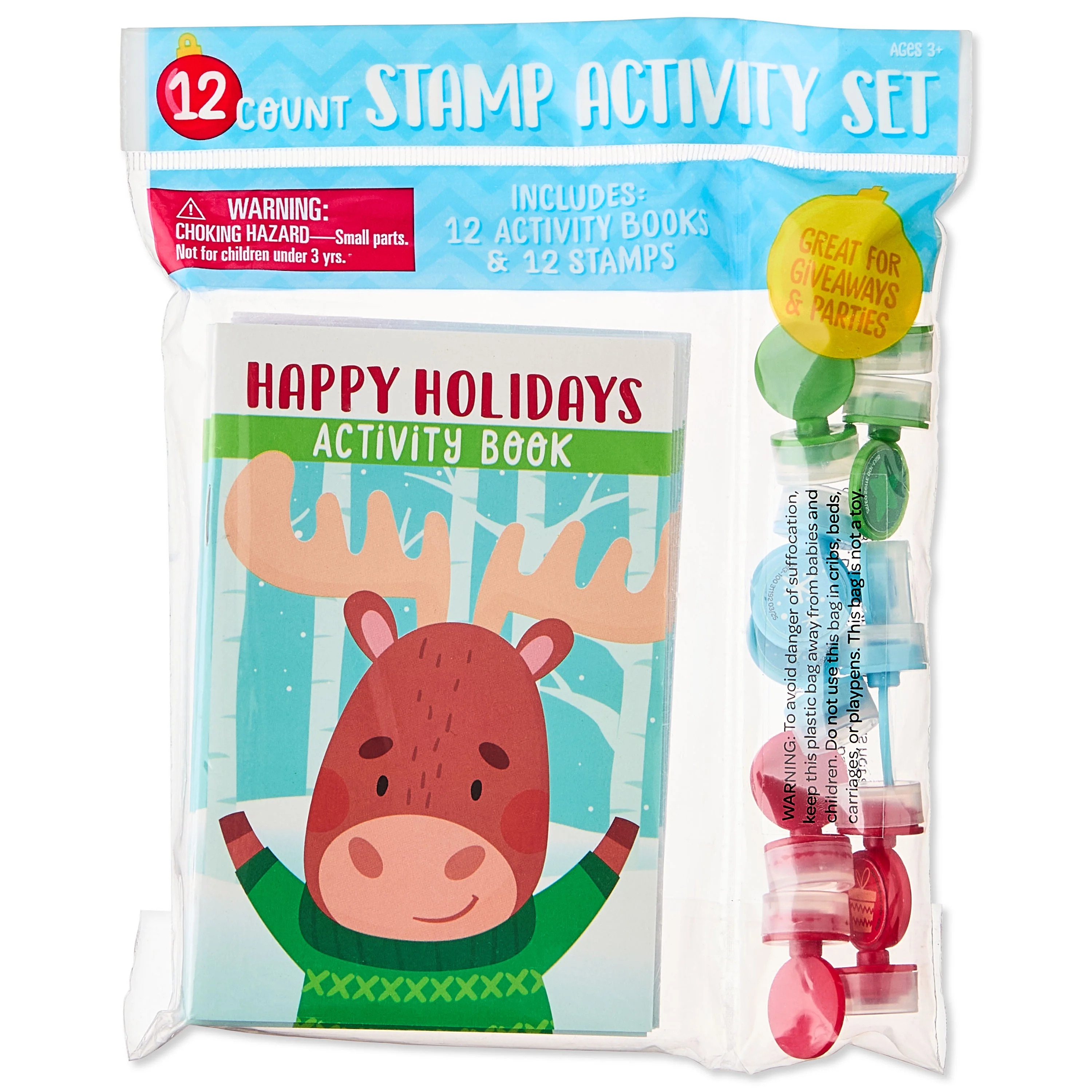 Bendon 12-Count Mini Stamper Set, Holiday Stocking Stuffer Party Favor Handouts | Walmart (US)
