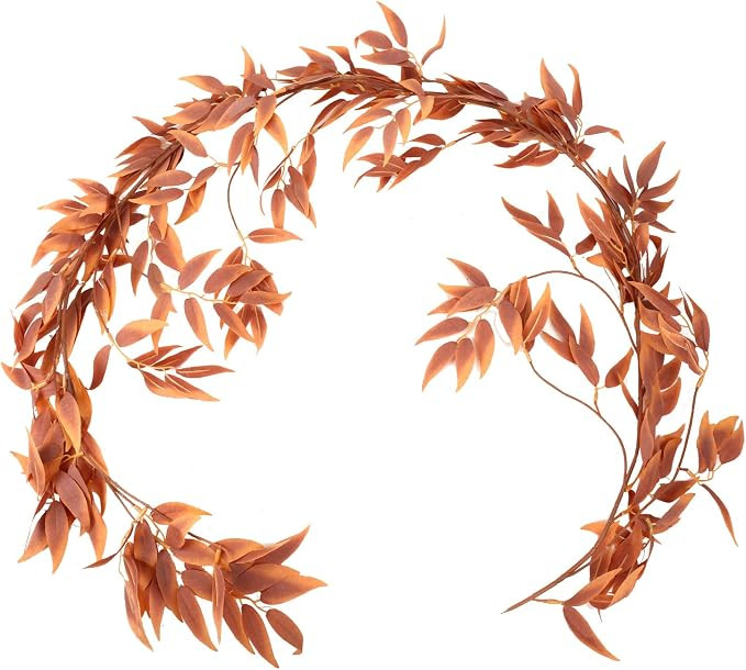 LJDJ Artificial Fall Leaf Garland, 5.4Ft Autumn Vines for Holiday Decor | Realistic Artificial Wi... | Amazon (US)