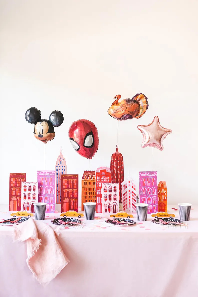 Macy's Thanksgiving Day Parade Skyscraper Tablescape, PDF Printables - Etsy | Etsy (US)