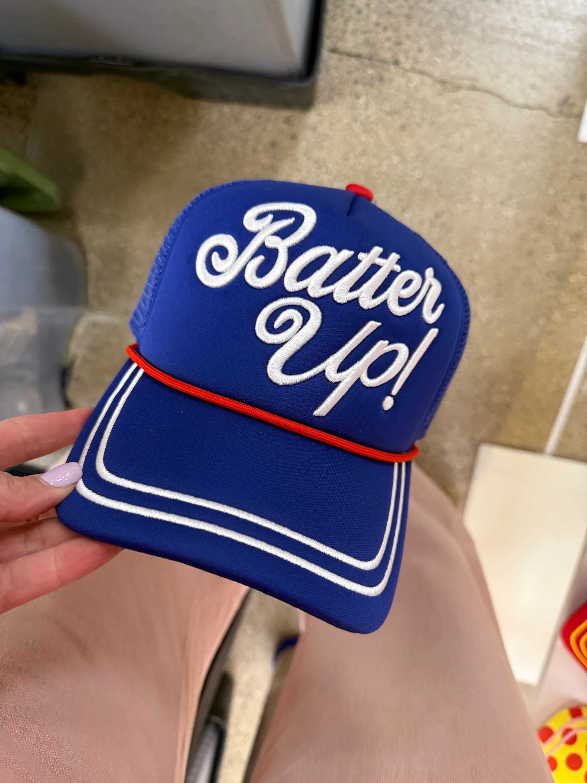 Navy Batter Up Hat- Pre Order | Poppy & Pine