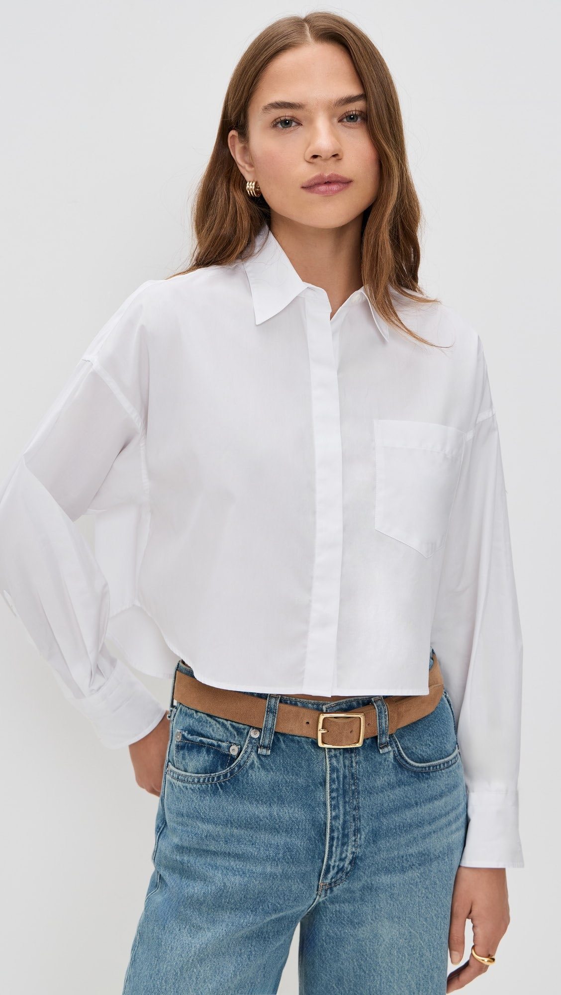 Marin Cropped Shirt | Shopbop