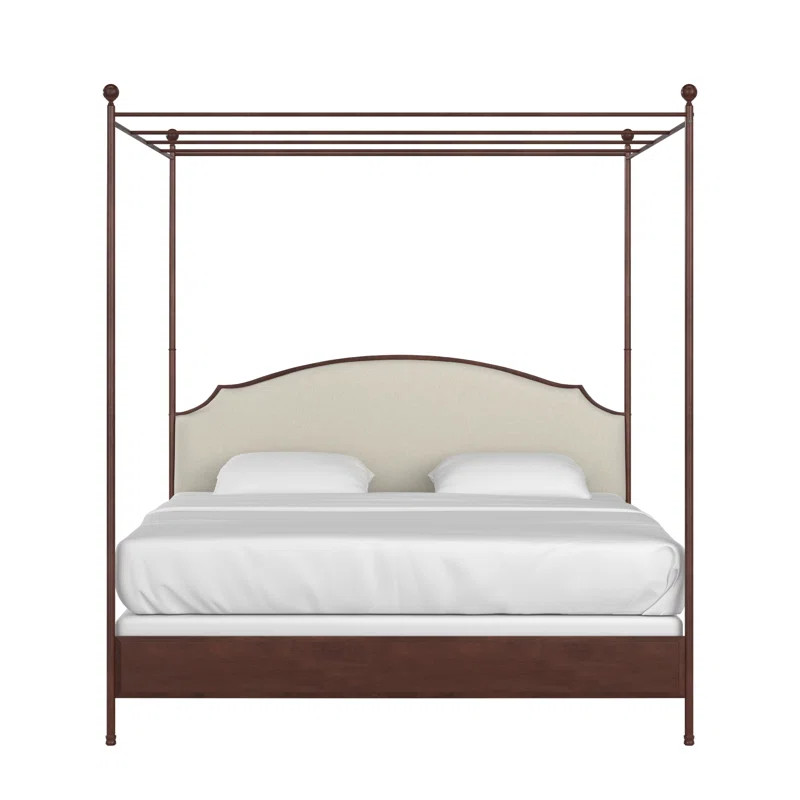Marinez Upholstered Canopy Bed | Wayfair North America