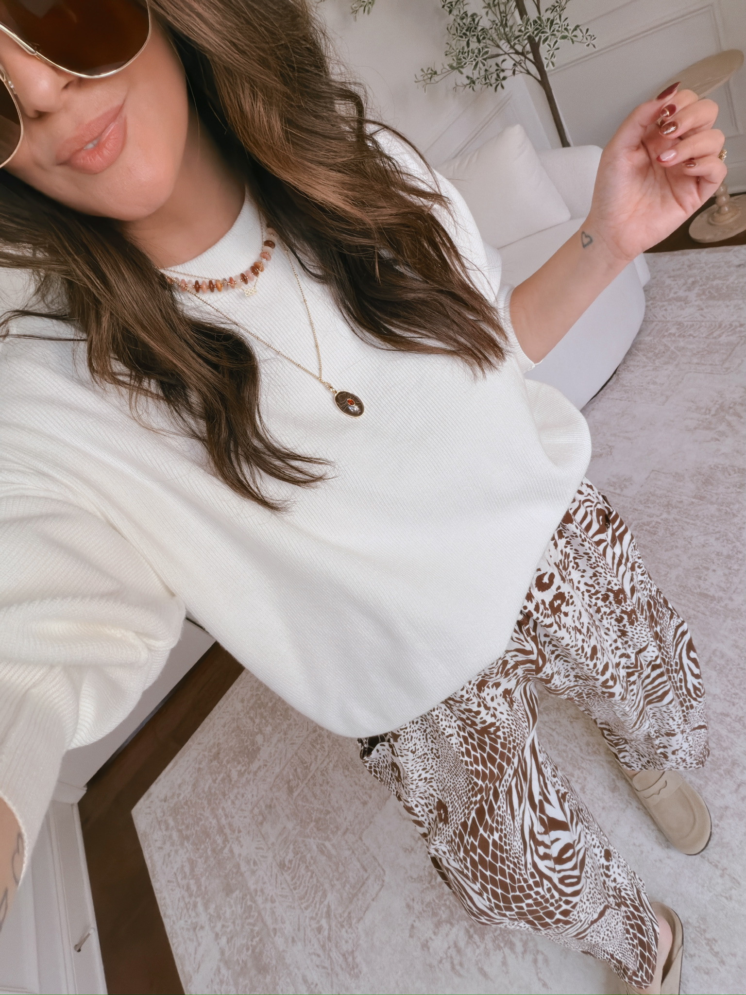 
wearing a large in both pieces 

 #LTKSeasonal #LTKMidsize