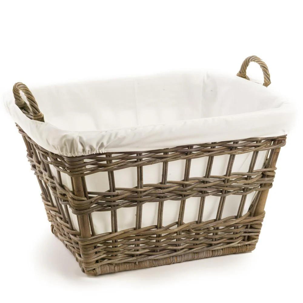 Kubu Wicker French Laundry Basket | The Basket Lady