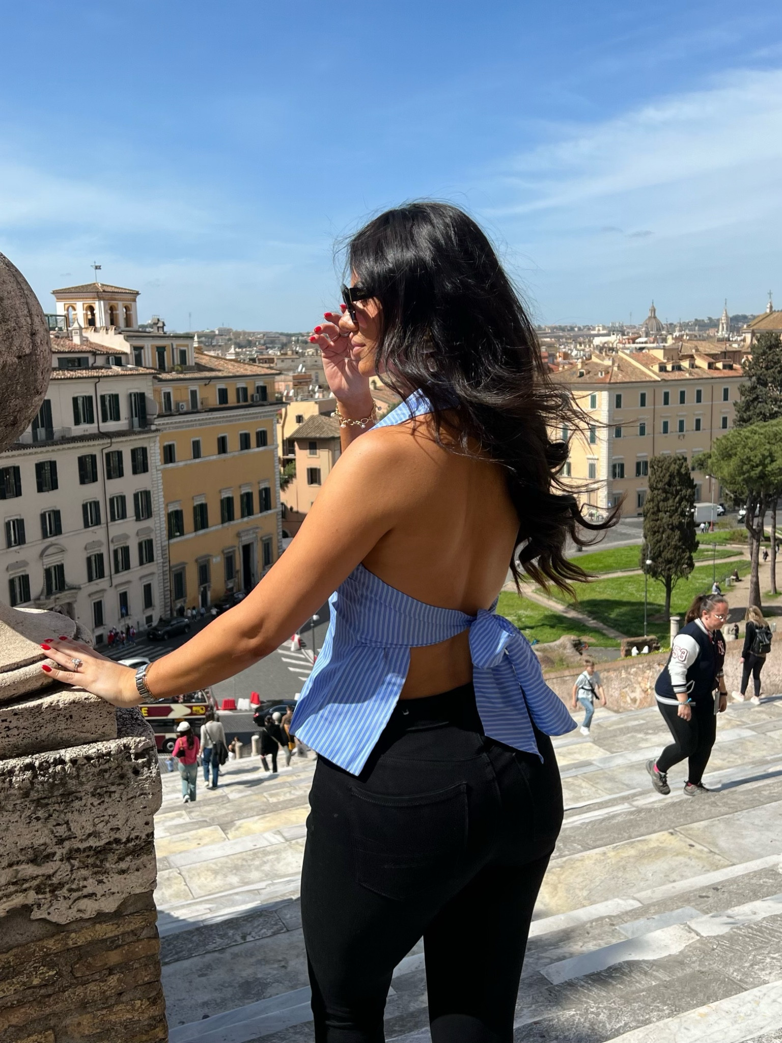 Day one in Rome and I still can’t even believe I am here!!!! A dream come true. These pants are on sale today and this top is perfect for all events this spring and summer!!!

#LTKSeasonal #LTKsalealert #LTKtravel