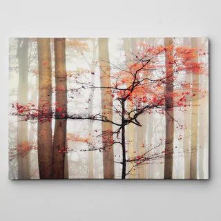 'Orange Awakening' Gallery-wrapped Canvas Wall Art - On Sale - Overstock - 14042627 | Bed Bath & Beyond