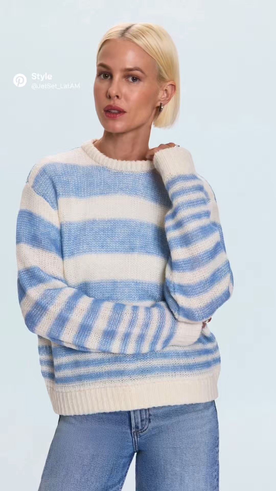 This is one of those pieces that quietly does a lot of work in a wardrobe.

The Pistola Denim Moa Striped Bubble Sweater blends softness and structure in a way that feels modern, wearable, and endlessly layerable. The relaxed crew neckline and bubble-knit texture add dimension, while the blue gradient stripe keeps it fresh without feeling seasonal or trend-locked.

Why it earns a place in a capsule:
	•	Relaxed silhouette that skims without overwhelming
	•	Textured bubble knit that elevates simple outfits
	•	Soft blue gradient stripe that pairs easily with neutrals
	•	Polished enough to stand alone, cozy enough to layer
	•	Works across casual, travel, and everyday elevated looks

This is the kind of sweater you reach for when you want your outfit to feel thoughtful but not overdone. It pairs effortlessly with structured denim, tailored trousers, or worn casually with flats or boots. Toss it over a tee, wear it solo, or layer under a coat—every option works.

Capsule Styling Ideas:
	•	With high-rise relaxed denim for everyday ease
	•	With tailored black or cream trousers for quiet polish
	•	Layered under a neutral wool coat or trench
	•	Styled with minimal sneakers, loafers, or ankle boots

If you’re curating a wardrobe built on fewer, better pieces, this sweater functions as a reliable anchor—soft, versatile, and refined enough to repeat all season without feeling repetitive.

Linked here for sizing, fabric details, and availability.