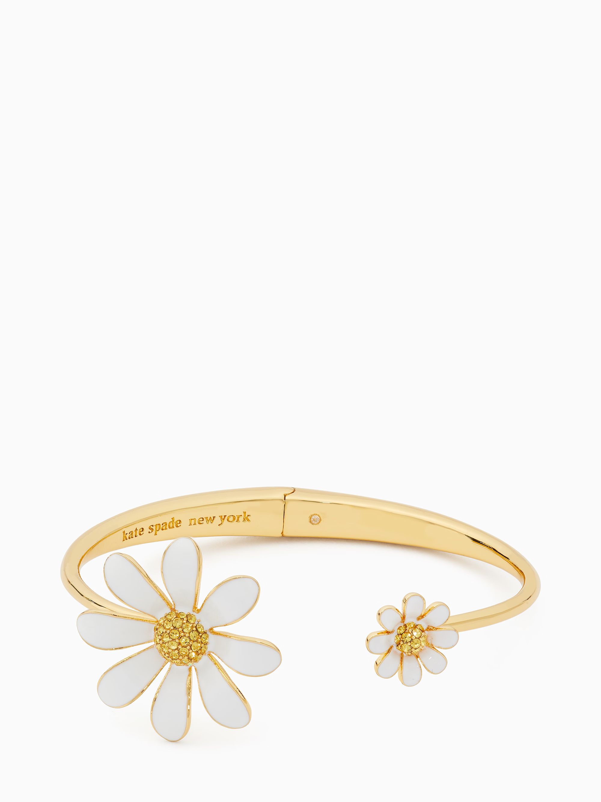 dazzling daisies enamel hinge cuff | Kate Spade Outlet