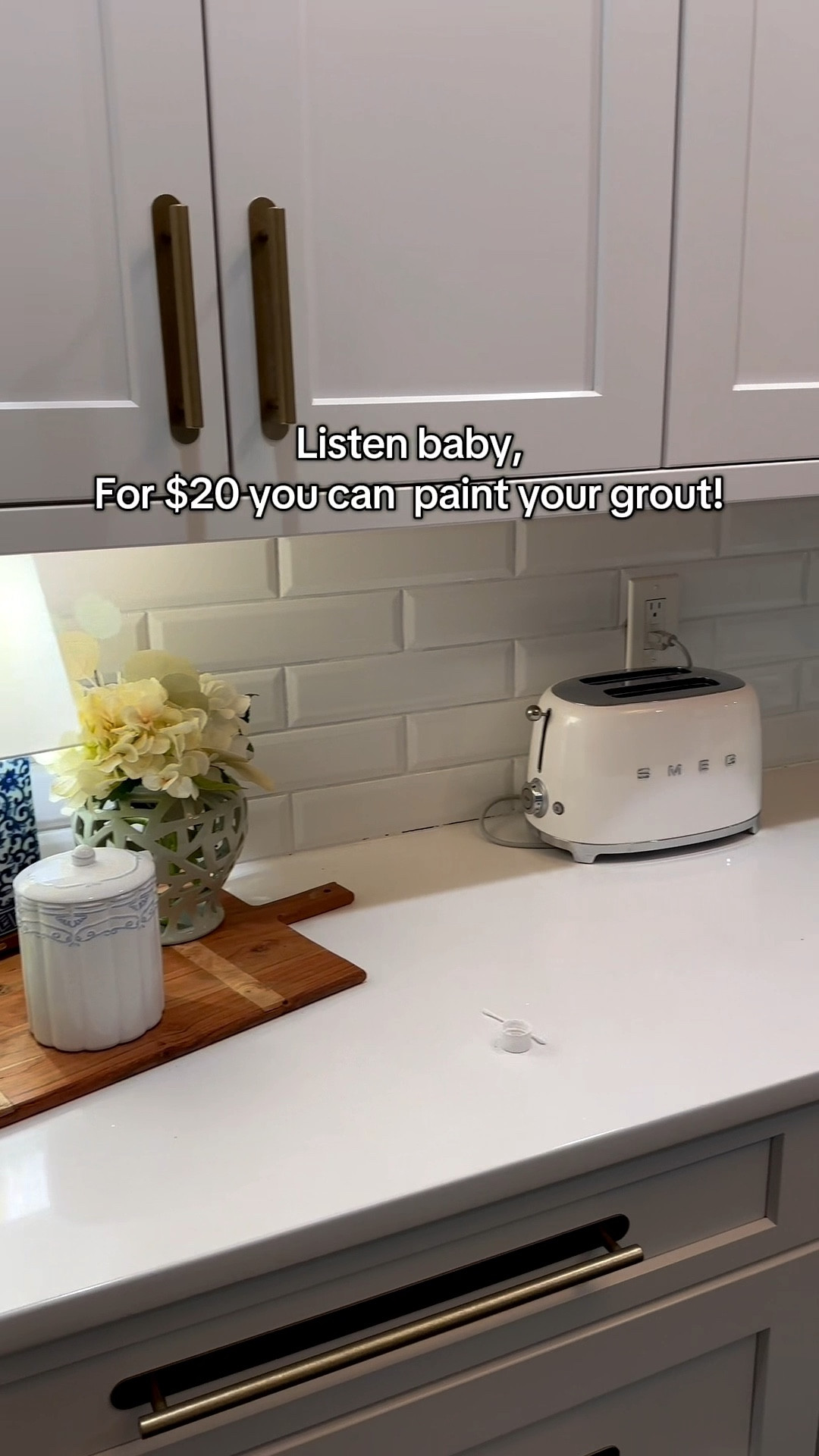 Grout Renew from Home Depot allows you to basically paint your grout for a new look in your kitchen or bathroom without having to rip out old tile! It’s the budget renovation hack that saved me so much money 🤣 I used it on the backsplash tile, floor tile, and even shower tile! 

#LTKCyberWeek #LTKFindsUnder50 #LTKHome