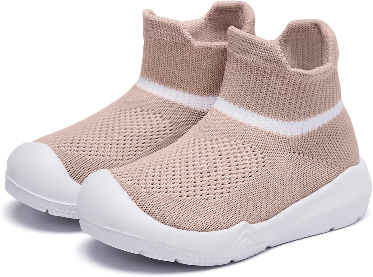 MORENDL Baby Sock Shoes Toddler Walking Shoes Infant Slippers Boys & Girls Non-Slip Sneakers | Amazon (US)