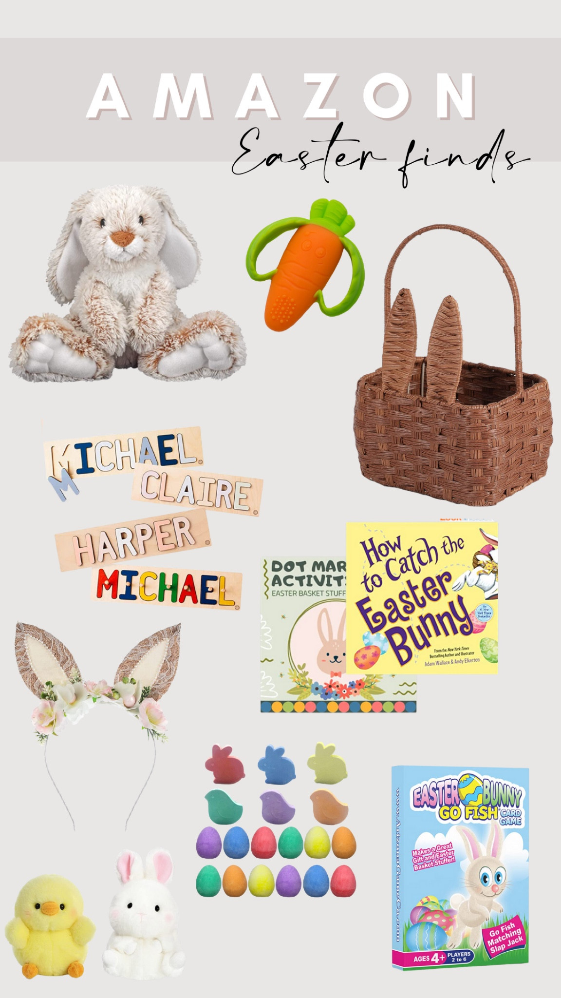 Easter basket fillers from Amazon. 

#LTKSeasonal #LTKunder50 #LTKsalealert