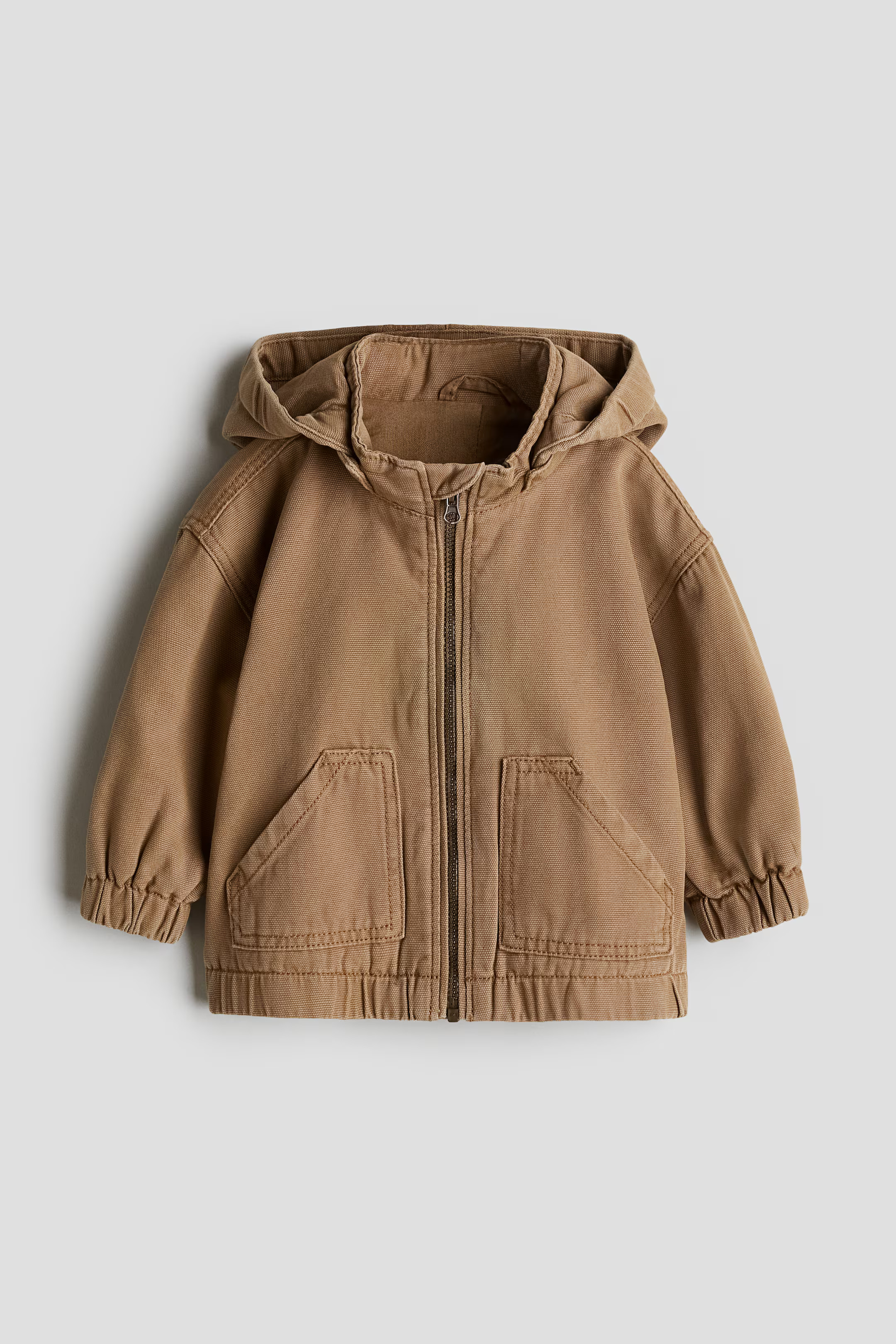 Veste en toile de coton - Beige foncé - ENFANT | H&M FR | H&M (FR, IT, ES, PT, BE)