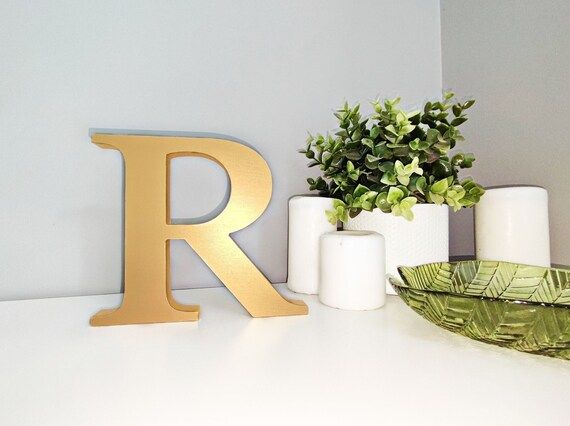 freestanding letters for shelf preppy room decor, custom wood letters apartment decor, painted le... | Etsy (US)