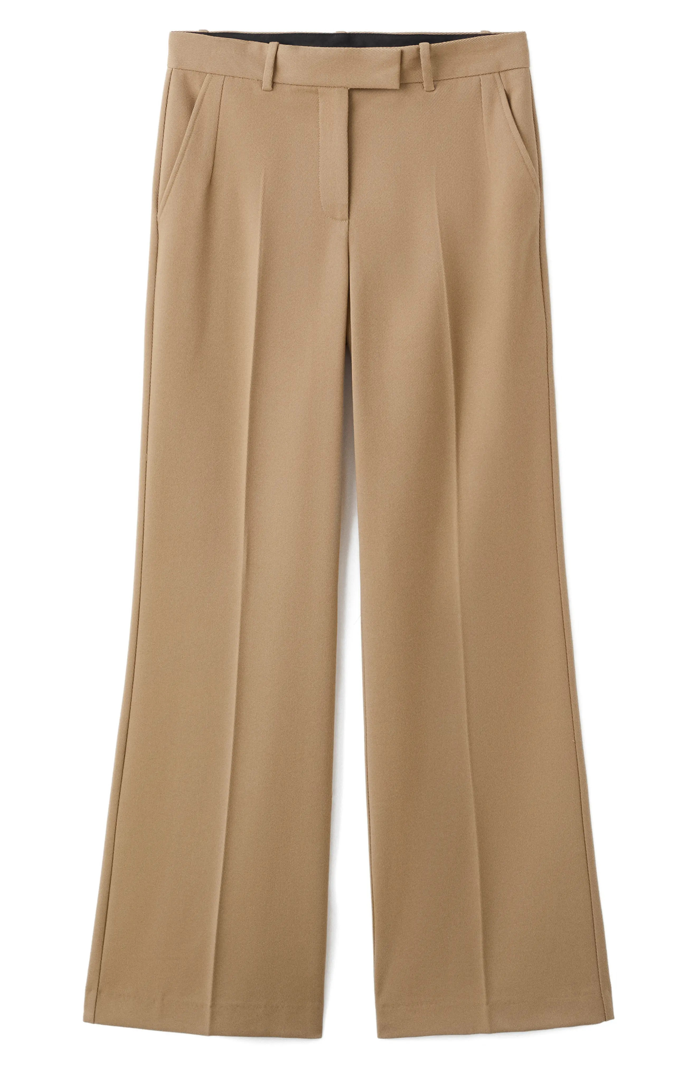 MANGO Osaka Wide Leg Pants (Women) | Nordstrom | Nordstrom