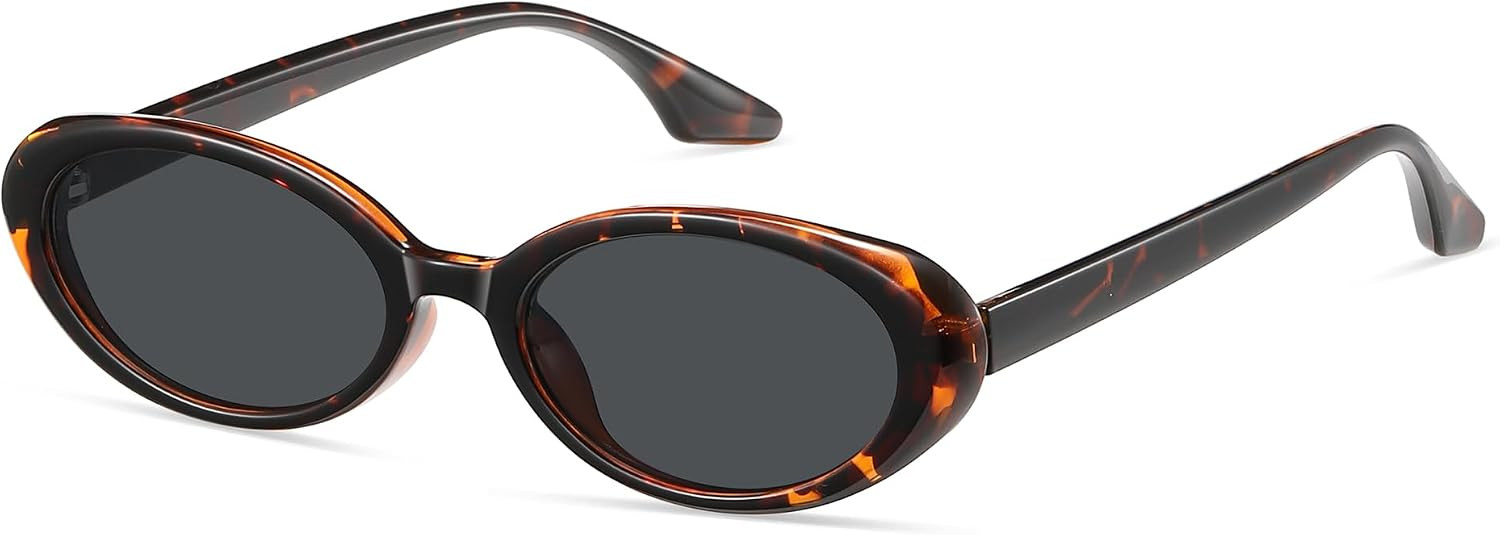 Retro Oval Sunglasses for Women Men Small 90s Y2k Cat Eye sun glasses | Amazon (US)