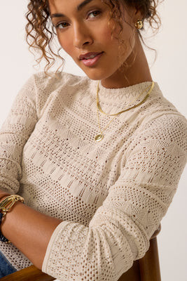 Z SUPPLY Women's Avery Sweater Top, Size XS, Ecru Taupe | Evereve