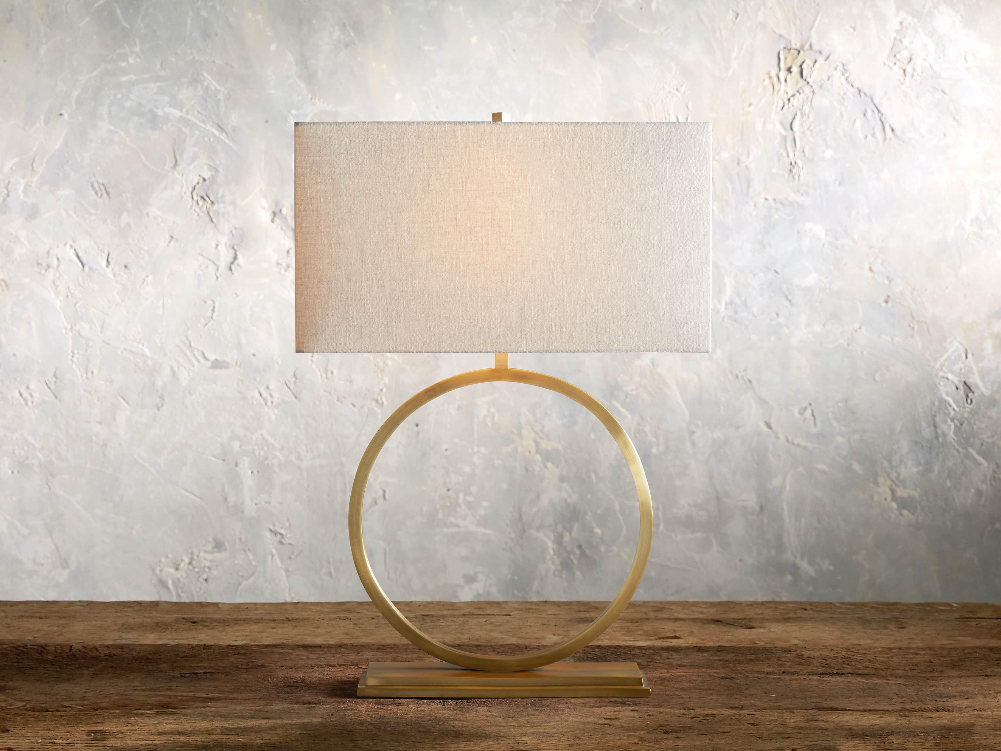 Rhys Table Lamp in Brass | Arhaus