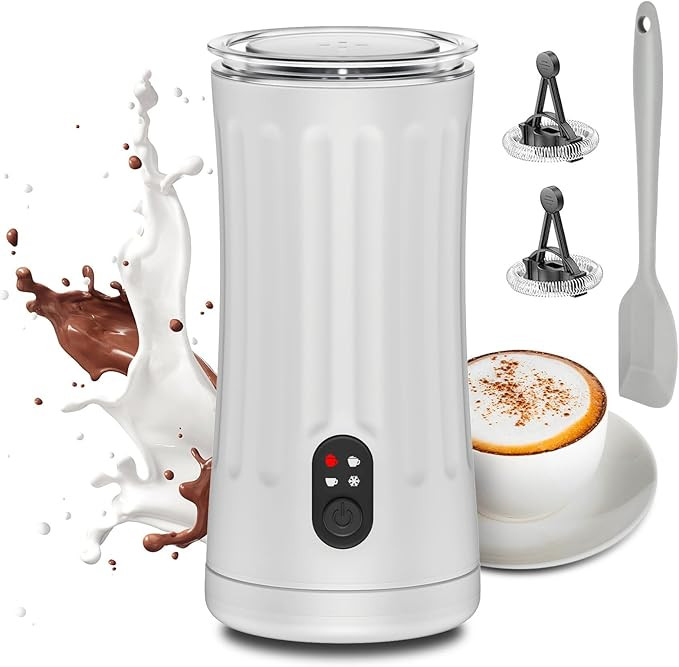 Milk Frother, Upgraded 4-in-1 Milk Frother and Steamer, Hot and Cold Foam Maker and Milk Warmer w... | Amazon (US)