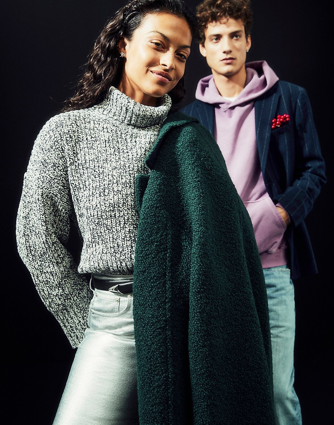 Marled Wide Rib Turtleneck Sweater | Madewell