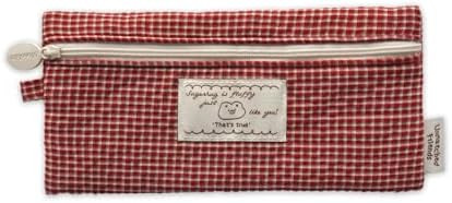 Unmatched Friends Fabric Check Pencil Case Series. 2, Vintage red - Pencil Pouch, Portable Pencil... | Amazon (US)