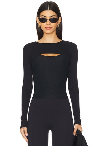 Beyond Yoga Formation Shrug in Black from Revolve.com | Revolve Clothing (Global)