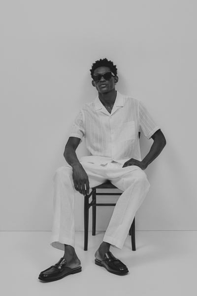 Regular Fit Textured-weave Resort Shirt - Brown - Men | H&M US | H&M (US + CA)