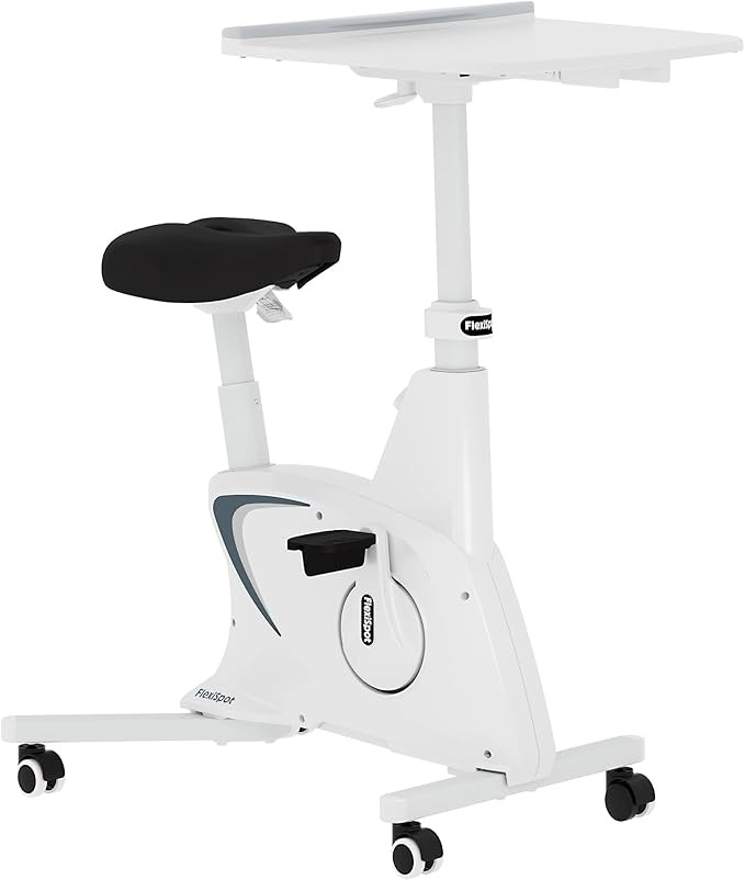 FLEXISPOT Exercise Bike with 2D Desktop, Space Saving Under Desk Bike with Removable Desk, Statio... | Amazon (US)