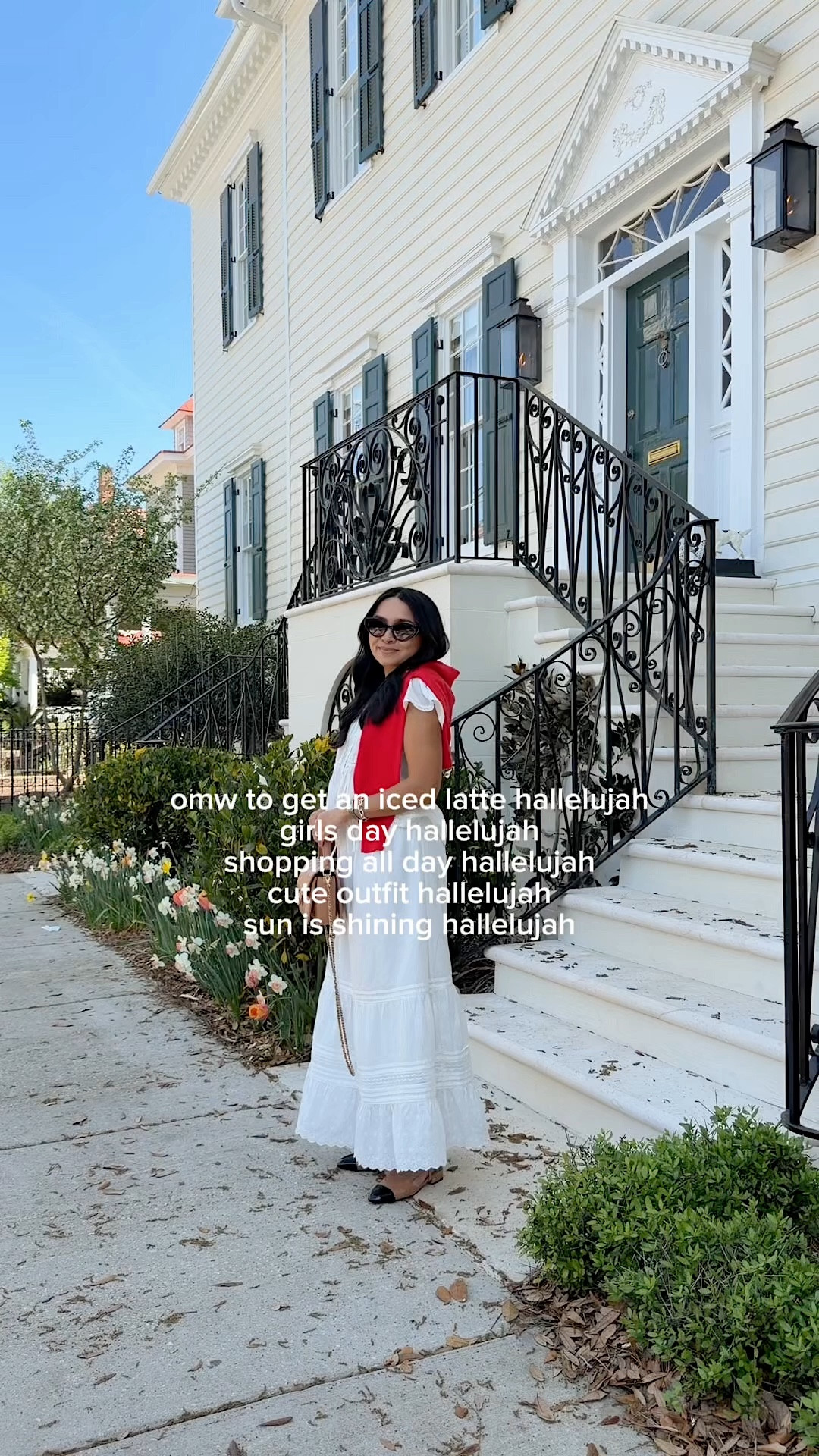 White top size xs petite TTS Clear heels
White skirt size xs petite TTS
Red cardigan size small TTS 
Slingback flats are Chanel 

#LTKootd #LTKPetite #LTKSaleAlert