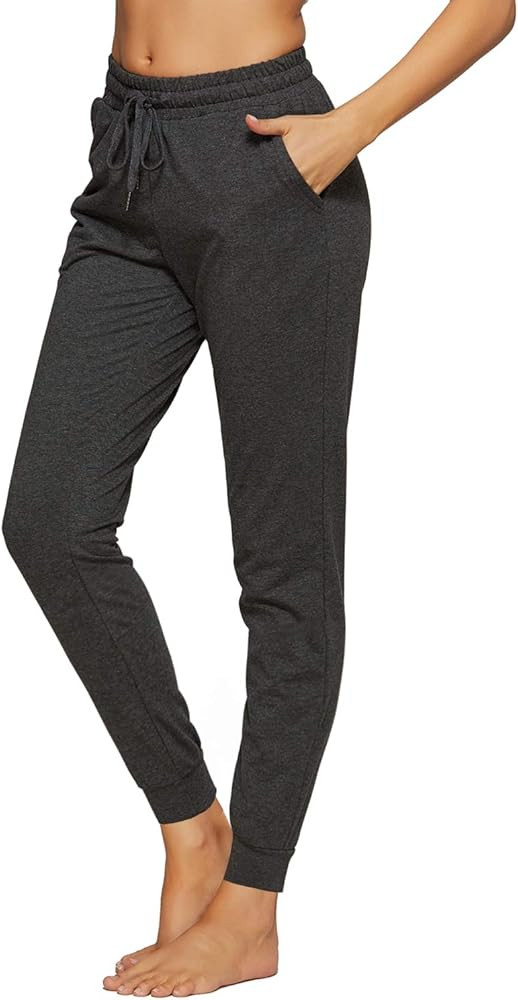 Women's Cotton Sweatpants Yoga Joggers Athletic Workout Track Pants with Pockets 28" | Amazon (US)